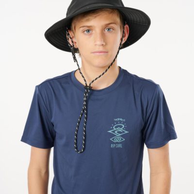 Sombrero RIP CURL de ala ancha algodón niños Beach hat-boy Ref. KHABF9 negro