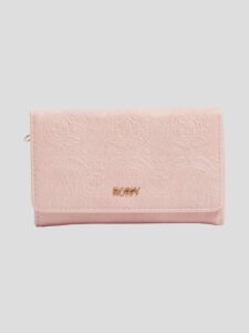 Billetera Roxy triple Hoja para Mujer Crazy Diamond PINK MIST (mdz0) Ref. ERJAA03820 rosa palo