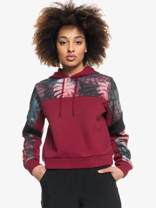 Sudadera ROXY Capucha para Mujer Stars Dance TIBETAN RED (rrr0) Ref. ERJFT04455 rojo flores