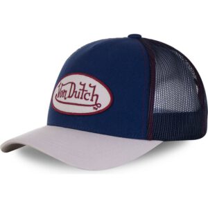 Gorra Von Dutch California rejilla y ajustable Trucker azul y gris CRE