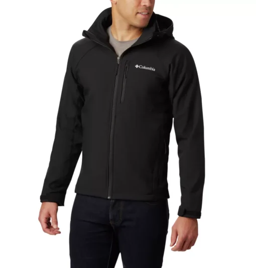 Chaqueta COLUMBIA con capucha y aislamiento para hombre Softshell Cascade Ridge™ II Black Ref. WM3241 /1516251011 negra