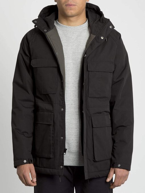 Chaqueta invierno Hombre VOLCOM parka con capucha RENTON WINTER - BLACK Ref. A1731907 Negra