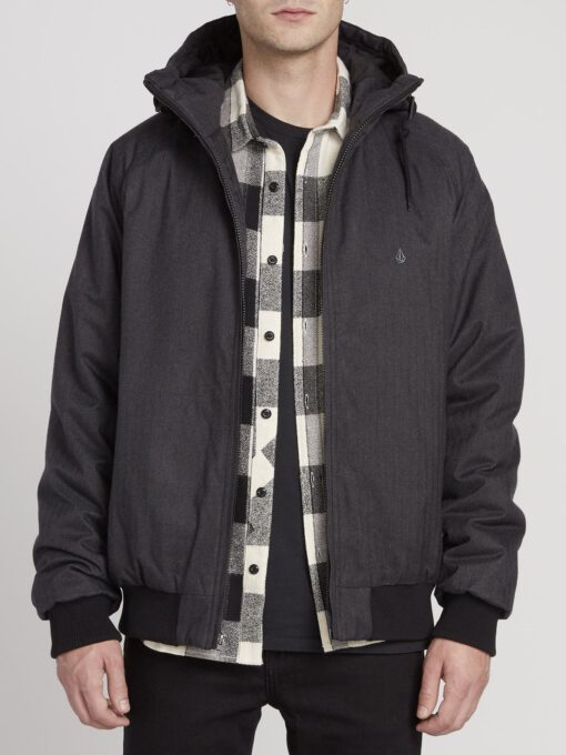 Chaqueta invierno Hombre VOLCOM con capucha HERNAN COASTER 5K - BLACK Ref. A1731901_BLK negra