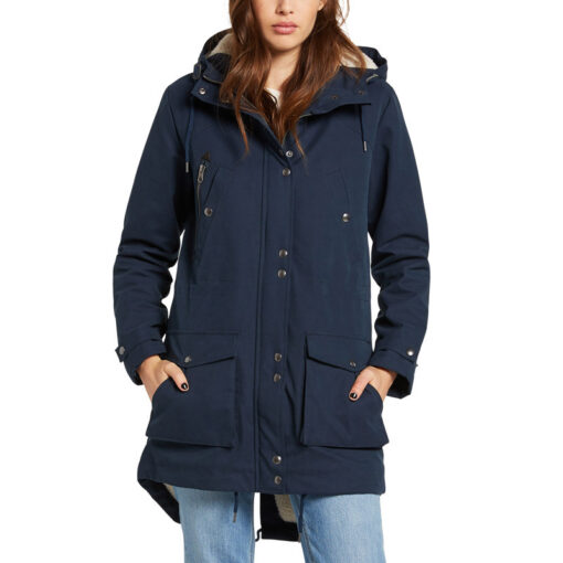 Chaqueta invierno VOLCOM Mujer Urbana con capucha cálida WALK ON BY 5K PARKA JACKET - NAVY Ref. B1732110 Azul marino