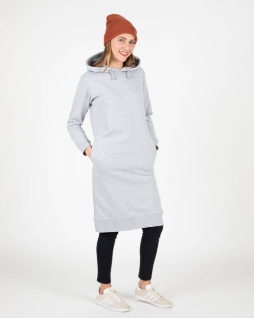 Sudadera larga vegana WEMOTO chica con capucha Ruby - Dress Ref. 182.320-300 gris claro