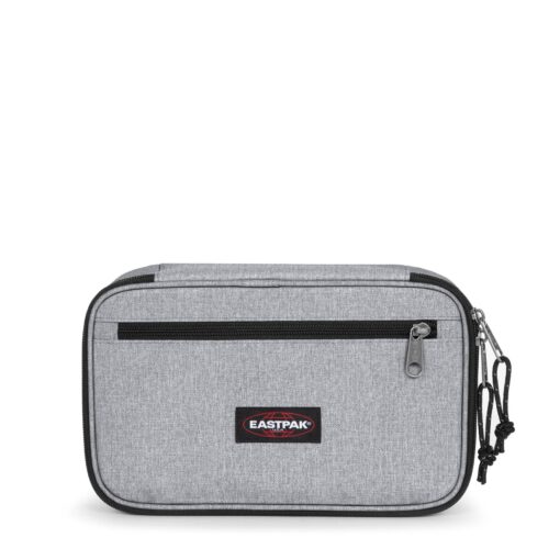 Estuche escolar Eastpak: PLUMIER OVAL MORE XXL grande EK0A5BAB363 Sunday Grey gris efecto tejano