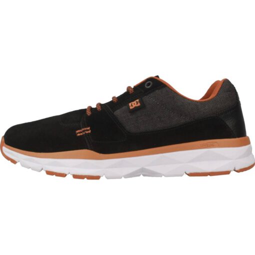 Zapatillas piel DC SHOES para hombre PLAYER SE BLACK/CAMEL (BC1) Ref. ADYS700142 negro/camel