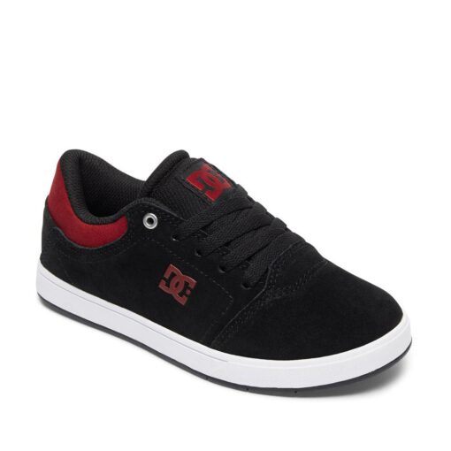 Zapatillas DC SHOES para niño cuero, nobuk y ante CRISIS BLACK/DARK (BR2) Ref. ADBS100209 negra y roja