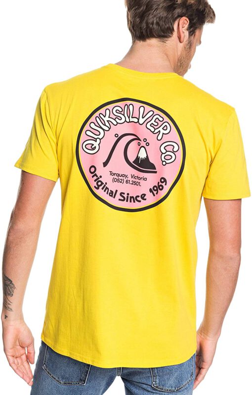 Camiseta Hombre QUIKSILVER manga corta Daily Wax Ref. EQYZT05477 GJCO amarillo