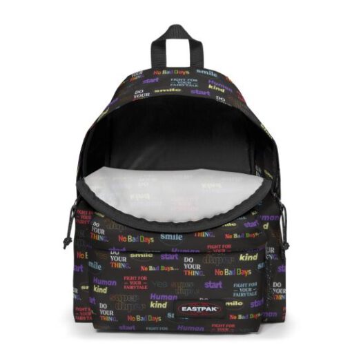 MOCHILA EASTPAK Padded Pak'r® 24 litros EK6209A6 NOISTALGIA negra con letras de colores