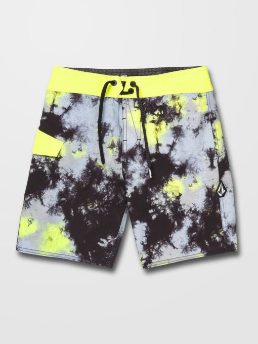 Bañador VOLCOM niño Short elástico SATURATE MOD-TECH - LIME TIE DYE Ref. C0812233_LTD negro tie dye