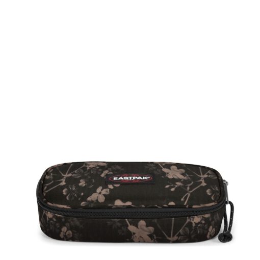 Estuche escolar Eastpak: PLUMIER OVAL EK717O08 Silky Black negro flores