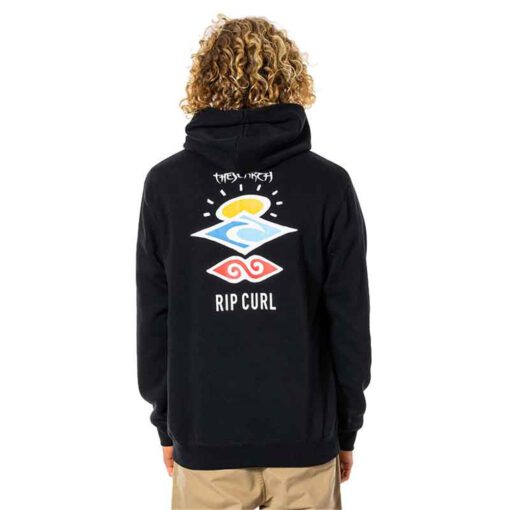 Sudadera Hombre Rip Curl con capucha Search Icon hood black Ref. CFEGL9 negra