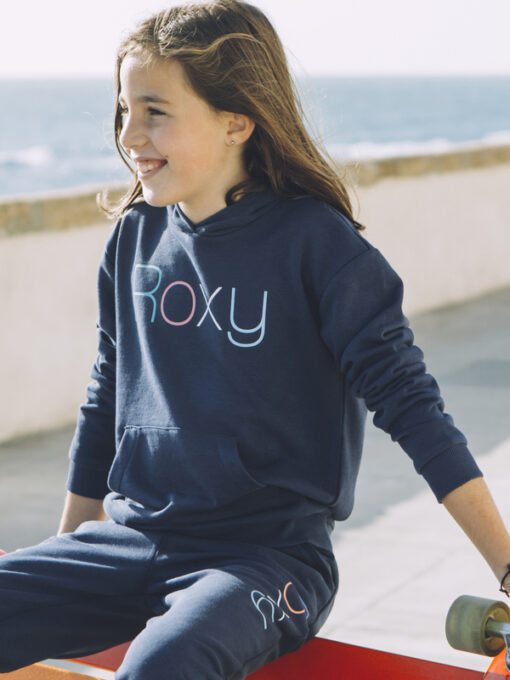 Sudadera ROXY niña con capucha Happiness Forever DESERT FLOWER MOOD INDIGO (bsp0) Ref. ERGFT03730 azul marino