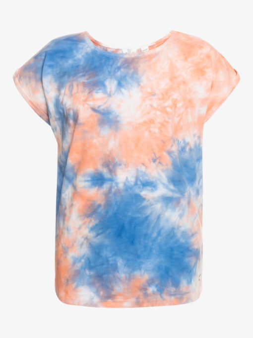 Camiseta ROXY niña manga corta African Sunset TROPICAL PEACH WATER TIE DYE (mdr6) Ref. ERGKT03191 degradado