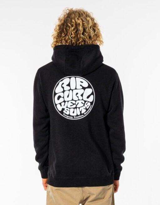 Sudadera suéter Hombre Rip Curl con capucha Wetsuit Icon hood black Ref. CFEGM9 negra