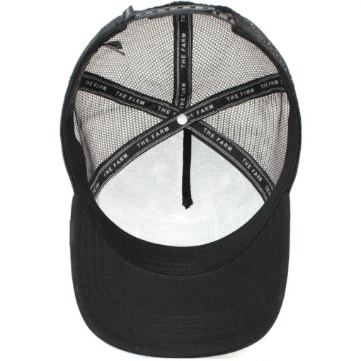 Gorra Animales GOORIN BROS Vaca BUTCH TRUCKER Cash negra y blanca