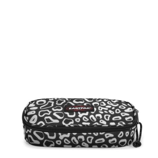 Estuche escolar Eastpak: PLUMIER OVAL EK717U99 Eightimalsblack animal print negro y blanco