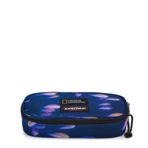 Estuche escolar Eastpak: PLUMIER OVAL EK717W05 National Geographic Fish azul peces fondo marino