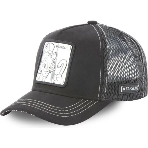 Gorra superheroes CAPSLAB trucker rejilla y ajustable negra y plateada Tío Gilito TAG SCR3 Disney