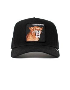 Gorra animales GOORIN BROS BUTCH TRUCKER dientes de sable Sabertooth Tootache negro