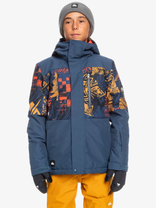 Chaqueta técnica snow QUIKSILVER niño con capucha Mission Buckthorn Brown Color Box Ref.EQBTJ03155 azul marino