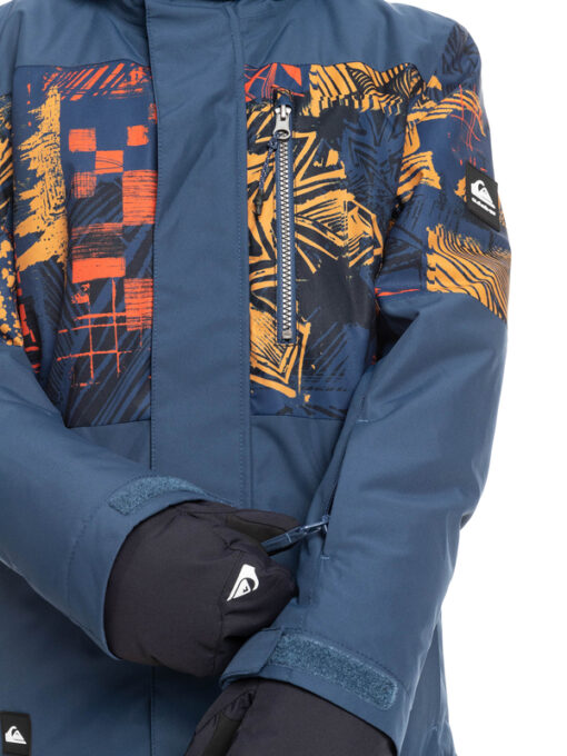 Chaqueta técnica snow QUIKSILVER niño con capucha Mission Buckthorn Brown Color Box Ref.EQBTJ03155 azul marino