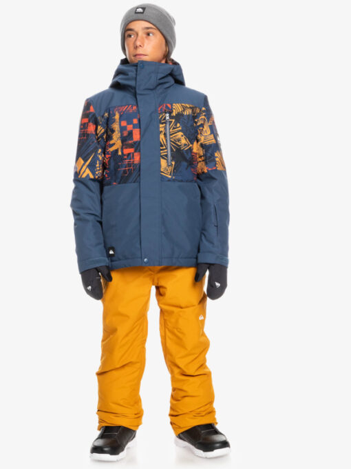 Chaqueta técnica snow QUIKSILVER niño con capucha Mission Buckthorn Brown Color Box Ref.EQBTJ03155 azul marino