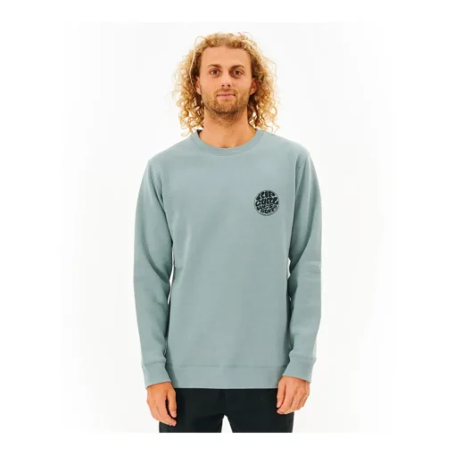 Sudadera Hombre RIP CURL Cuello redondo Wetsuit Icon Crew ref. CFEHN9 mineral blue -azul