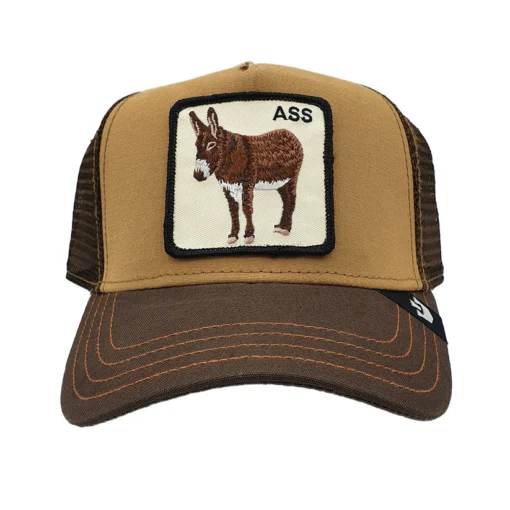 Gorra Animales GOORIN BROS THE ASS TRUCKER BROWN -BURRO marrón