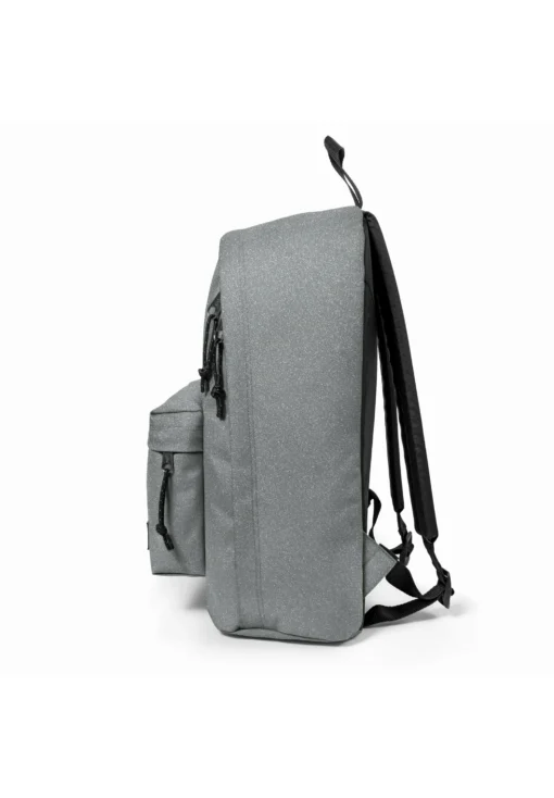 MOCHILA EASTPAK Out of office 27 litros con bolsillo portátil EK767L07 GLITSILVER gris claro con purpurina