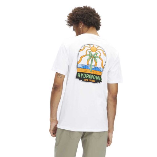 Camiseta HYDROPONIC hombre manga corta LIFE SS ref-23015 WHITE- blanco