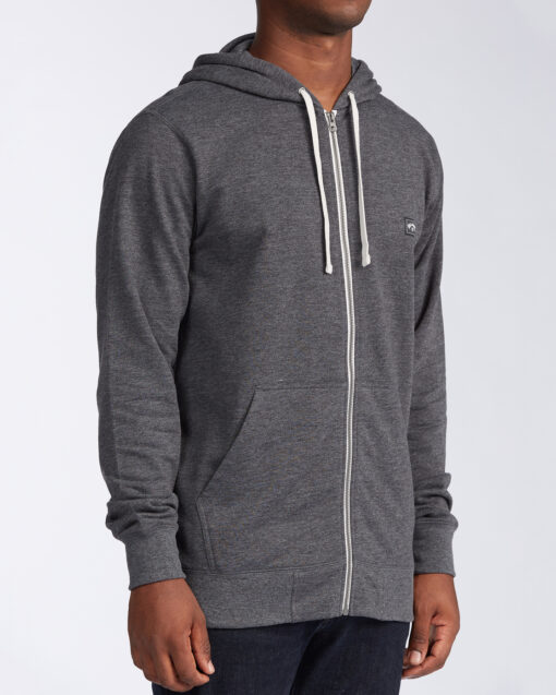 Sudadera BILLABONG hombre con capucha All Day Zip hood DARK GREY HEATH Ref. H1FL07 gris