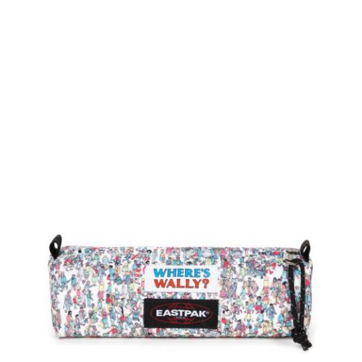 Estuche Eastpak escolar: Benchmark SINGLE EK3725E1 WALLY PATTERN WHITE ¿Dónde está Wally? Blanco