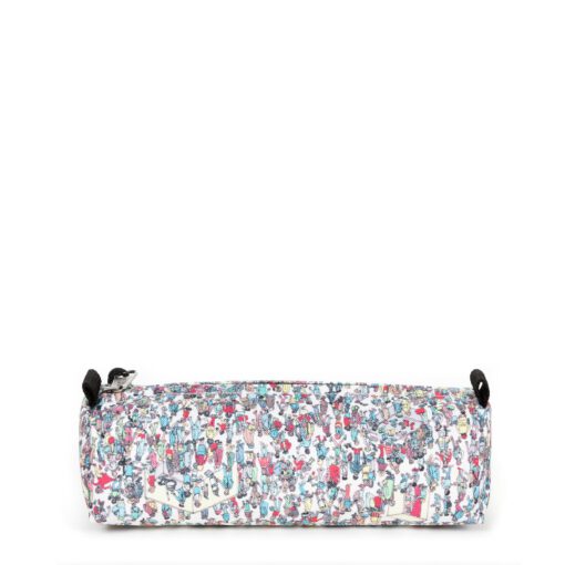 Estuche Eastpak escolar: Benchmark SINGLE EK3725E1 WALLY PATTERN WHITE ¿Dónde está Wally? Blanco