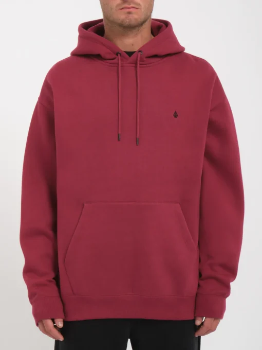 Sudadera VOLCOM con capucha para hombre clásica SINGLE STONE - WINE Ref. A4132315 granate