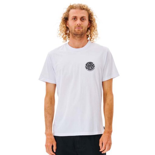 Camiseta Hombre RIP CURL manga corta ORIGINAL WETSUIT ICON TEE ref-0C8MTE WHITE-blanca