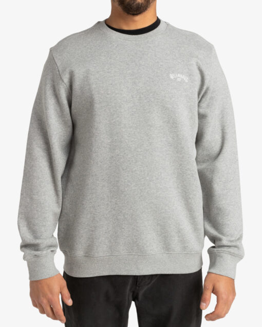 Sudadera BILLABONG casual con cuello redondo para Hombre ARCH CR (GRH) Ref. EBYFT00103 gris claro