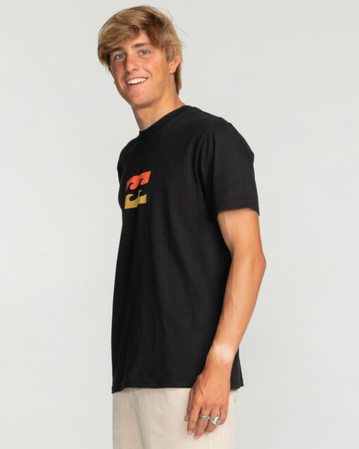 Camiseta BILLABONG para hombre manga corta TEAM WAVE SS(blk) Ref.EBYZT00144 negro