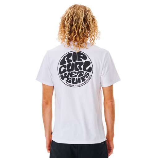 Camiseta Hombre RIP CURL manga corta ORIGINAL WETSUIT ICON TEE ref-0C8MTE WHITE-blanca