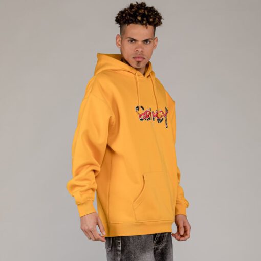 SUDADERA GRIMEY CON CAPUCHA GCH569 Spring 23 THE TOUGHEST vintage hoodie - ORANGE | Naranja