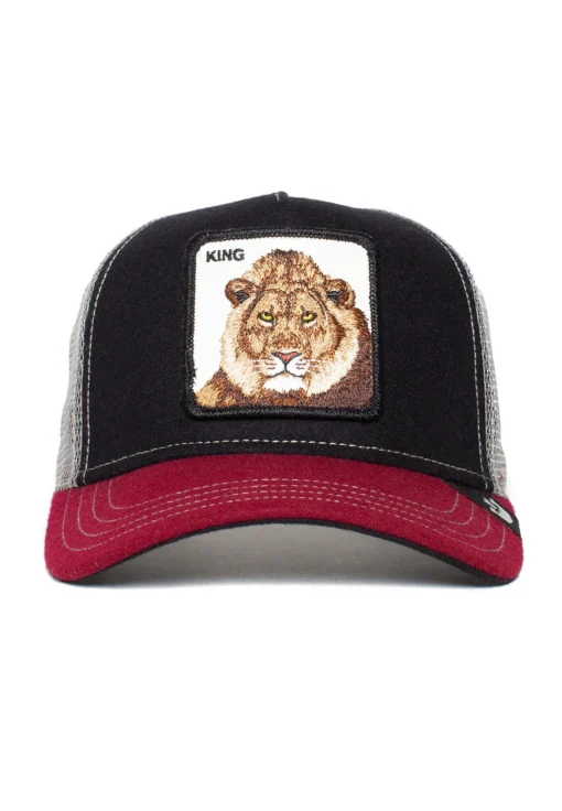 Gorra Animales GOORIN BROS CIRCWOOL OF LIFE TRUCKER BLACK ref 101-0755 KING león