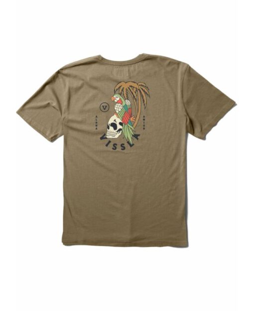 Camiseta Hombre VISSLA manga corta PARRODISE SS PKT TE DKK ref-M4824PAR -marrón