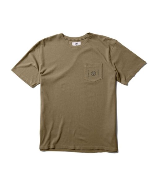 Camiseta Hombre VISSLA manga corta PARRODISE SS PKT TE DKK ref-M4824PAR -marrón