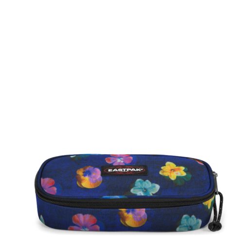 Estuche escolar Eastpak: PLUMIER OVAL SINGLE EK000717 2O4 FLOWER BLUR NAVY-Azul con flores