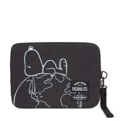 FUNDA EASTPAK PARA ORDENADOR BLANKET M EK000424701 PEANUTS PLACED-negro con dibujo Snoopy