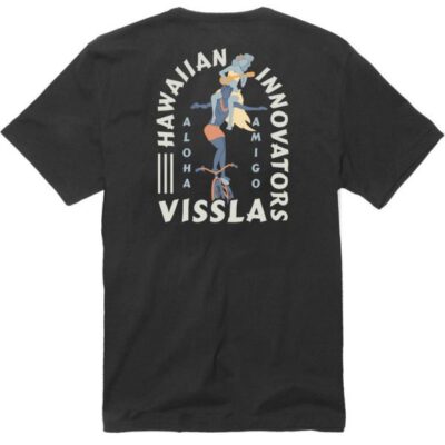 Camiseta Hombre VISSLA manga corta PORTAL SS PKT TEE-PHA ref-MA821POR (pha) Gris oscuro
