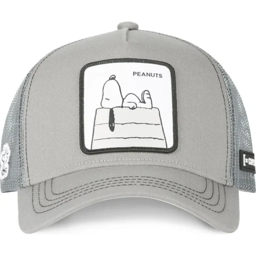 Gorra curva CAPSLAB rejilla y ajustable Trucker PEANUTS ref- cl/pea4/1/CT/sn2 SNOOPY azul y gris