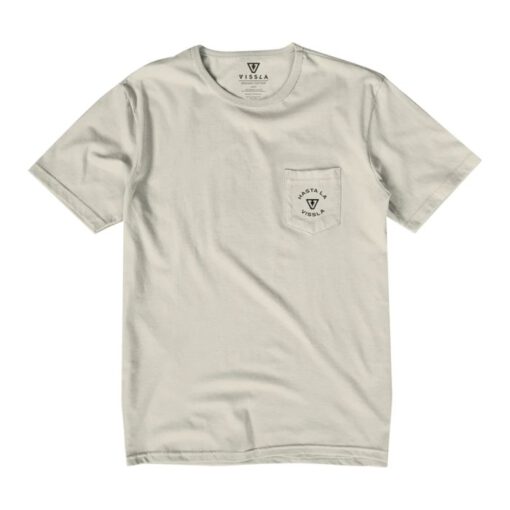 Camiseta Hombre VISSLA manga corta HASTA LA VISSLA ORGANICA PKT TEE BON ref-M4231HAS beige