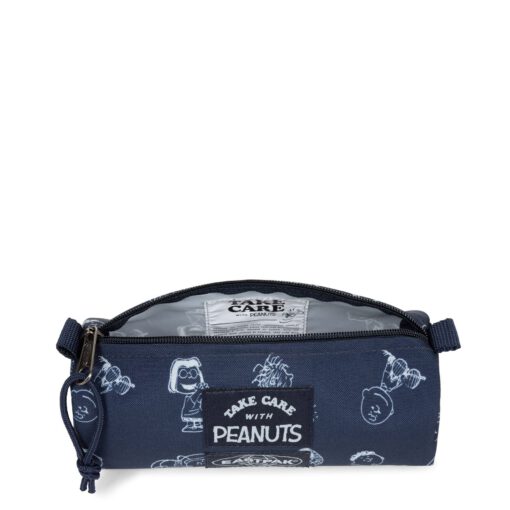 Estuche Eastpak escolar Benchmark EK3727O0 PEANUTS SINGLE azul marino estampado Snoopys